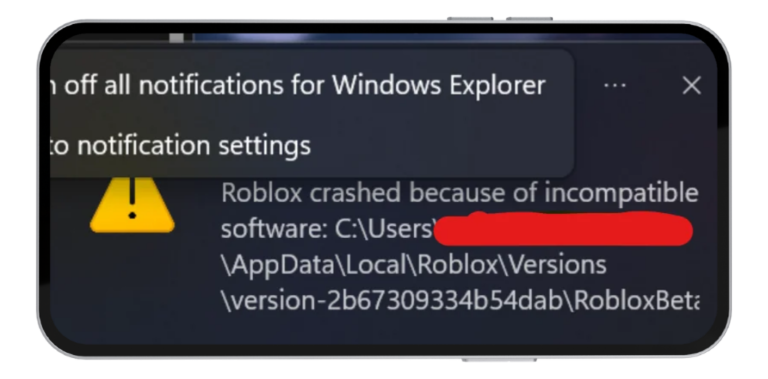 Roblox update error
